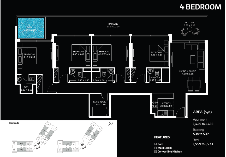 DIAMONDZ BY DANUBE Floor plan